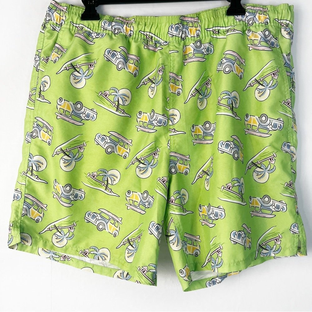 Sero Surfboard/Truck Print Swim Shorts